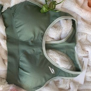 DYE Scrunch Seamless crop sports bra